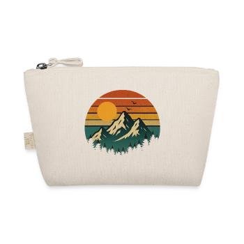 Vintage Sunset Mountain Adventure - Organic Pouch - nature - Front
