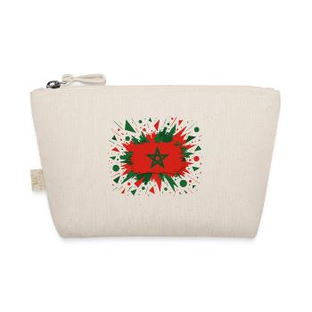 Drapeau marocain en style pinceau - Trousse biologique - nature - Devant