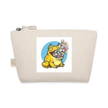 Laughing frog with money rain - Organic Pouch - nature - Front