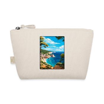 Calanques France Vintage Travel Poster Cityscape - Organic Pouch - nature - Front