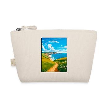 Pembrokeshire Wales Travel Poster Cityscape WPA - Organic Pouch - nature - Front
