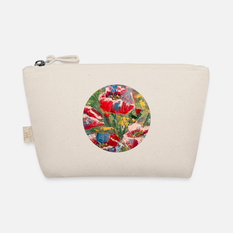 « Popies » Oeuvre d’art florale abstraite vive Trousse biologique