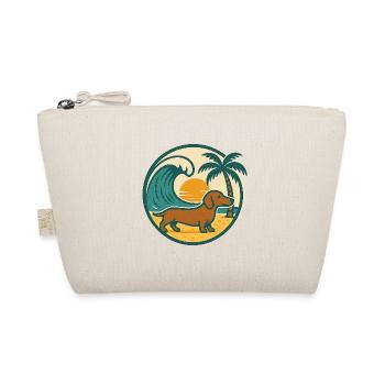 Dachshund Beach Sunset - Organic Pouch - nature - Front