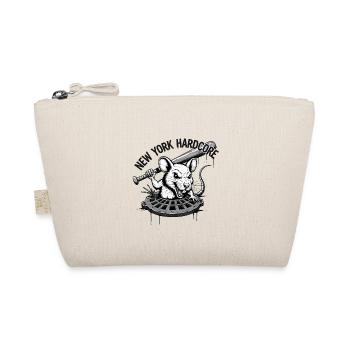 New York hardcore rat with baseball bat - Organic Pouch - nature - Front