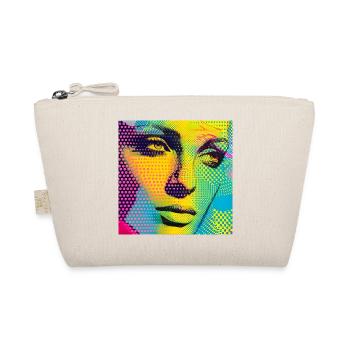 Colorful Pop Art Portrait - Organic Pouch - nature - Front