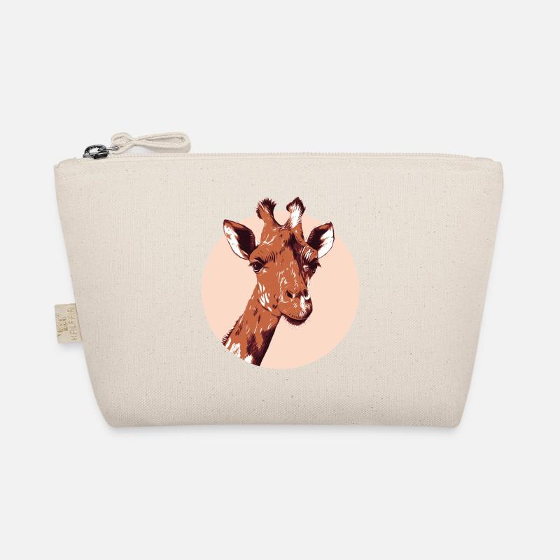 Modern Illustrative Giraffe Design Bio-Täschchen