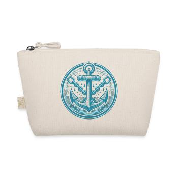 Seafarer Anchor Design for Clothing - Organic Pouch - nature - Front