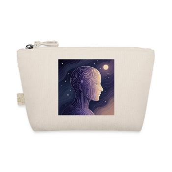 Conscience numérique – T-shirt IA futuriste - Trousse biologique - nature - Devant