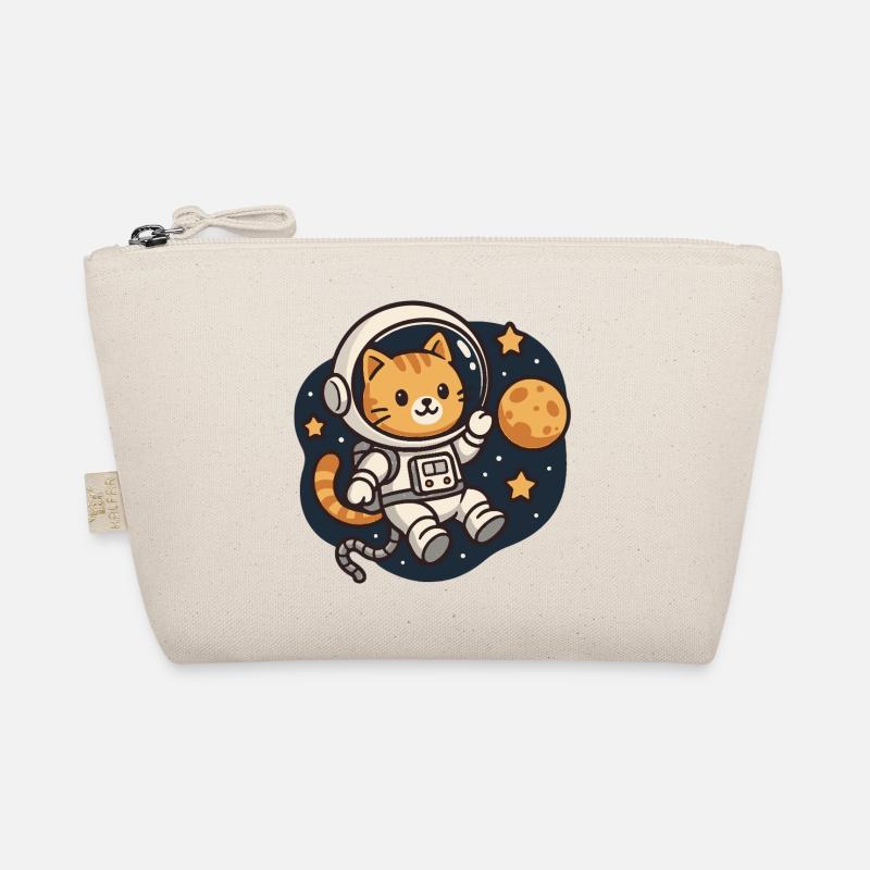 Cat astronaut in space Organic Pouch