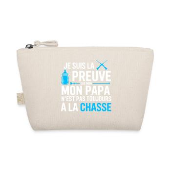 Proof My Dad Doesn't Hunt Often T-shirt - Organic Pouch - nature - Front