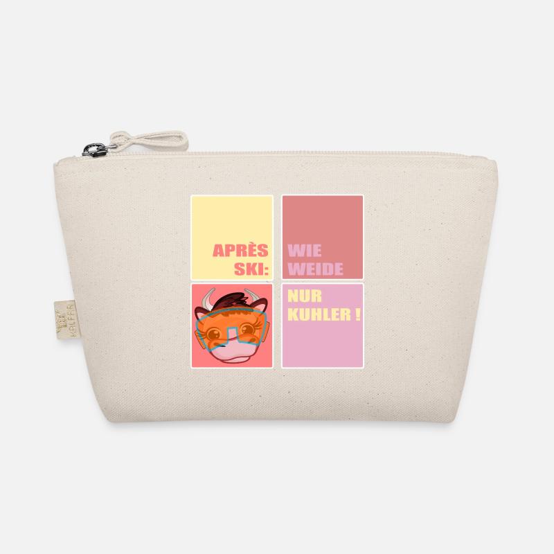APRÈS-SKI SKIING COW FUNNY Organic Pouch