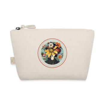Flower portrait with nature accent - Organic Pouch - nature - Front