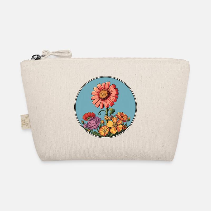 Vintage style floral illustration Organic Pouch