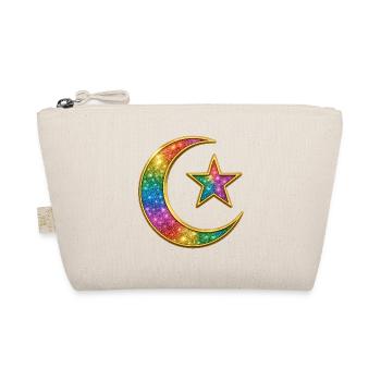 Galaxy Mond und Stern - Islamischer Halbmond - Bio-Täschchen - Natur - Vorne