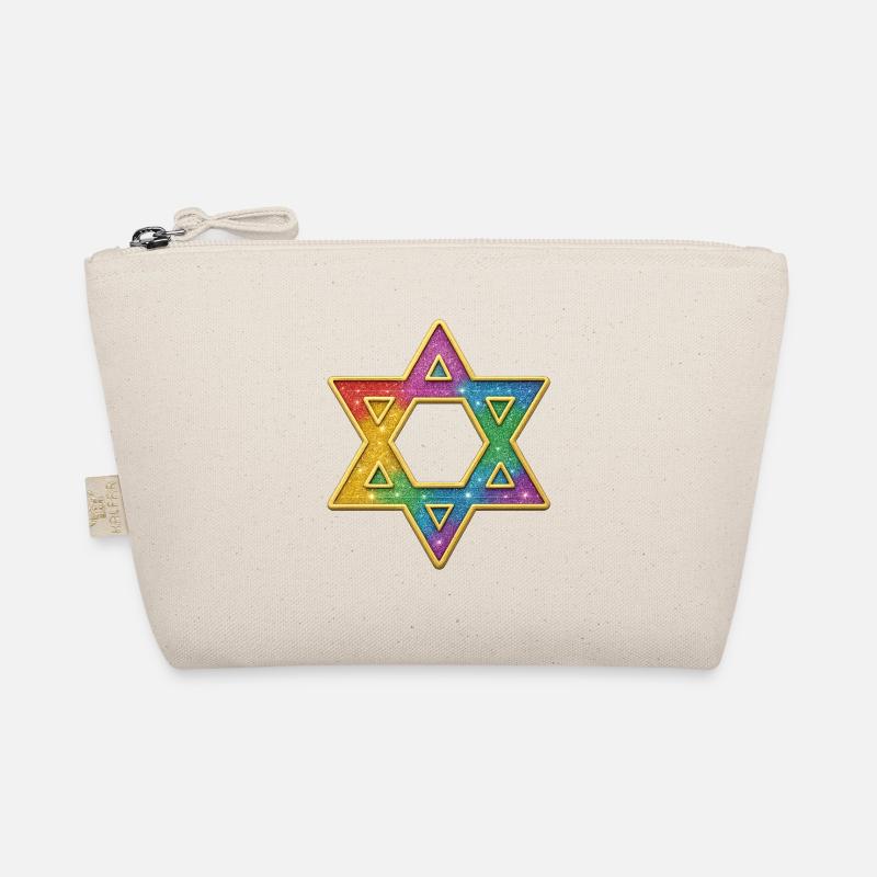 Regenbogen Stern Dekor Bio-Täschchen