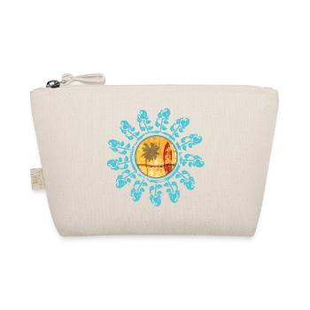 Strand und Sonnenuntergang im Boho-Stil - Bio-Täschchen - Natur - Vorne
