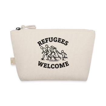Refugees Welcome Illustration - Organic Pouch - nature - Front