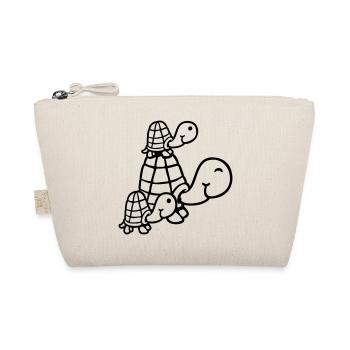 Tortues Famille Enfants Maman Papa Père Mère - Trousse biologique - nature - Devant
