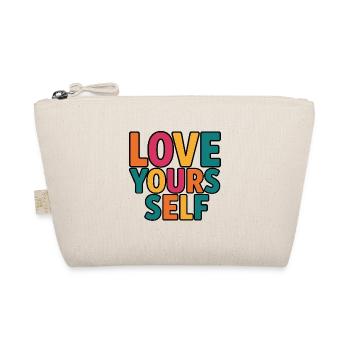 Colorful Self-Esteem Message - Organic Pouch - nature - Front