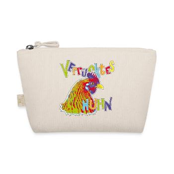 Buntes verrücktes Huhn - Bio-Täschchen - Natur - Vorne