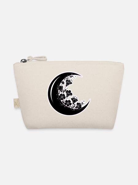 Floral Moon Phase Illustration - Organic Pouch - nature - Front
