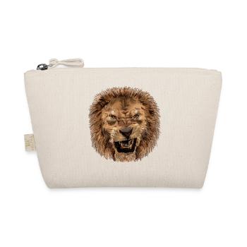 Majestic Lion Head Print - Organic Pouch - nature - Front
