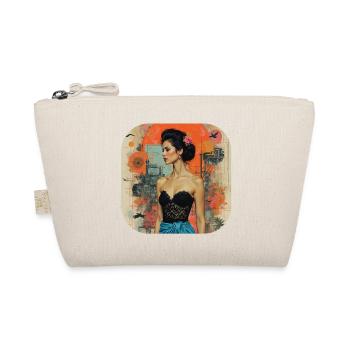 T-shirt rétro classique de style vintage - Trousse biologique - nature - Devant