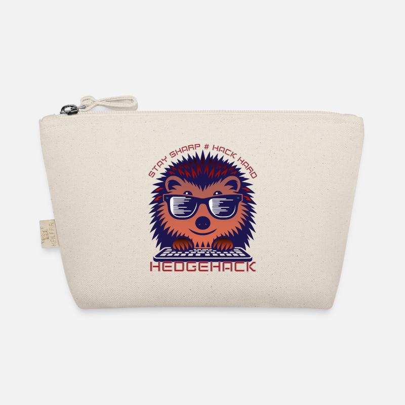 Hedgehog Coding Enthusiast T-Shirt Organic Pouch
