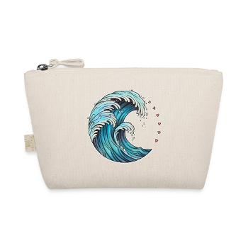 Dynamic Wave Art Illustration - Organic Pouch - nature - Front