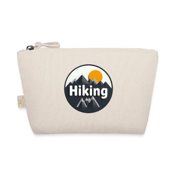 Adventurous mountain hiking design - Organic Pouch - nature - Front