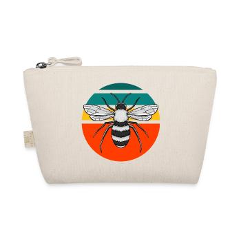 Retro Bee Conservation Gardener Vintage Graphic - Organic Pouch - nature - Front