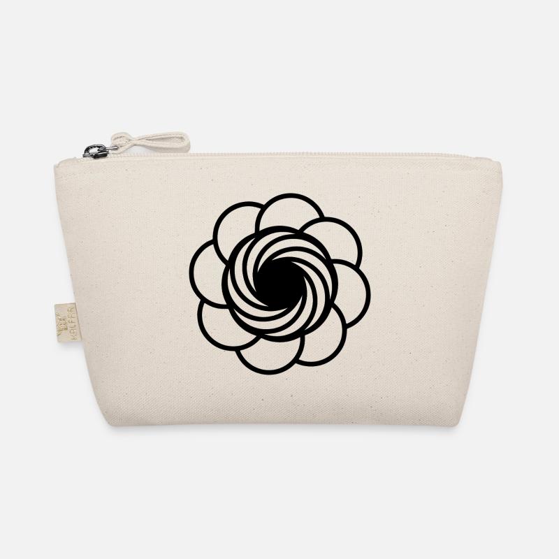 Cosmic Vortex Flower Organic Pouch