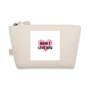 Mom I love U - Organic Pouch - nature - Front