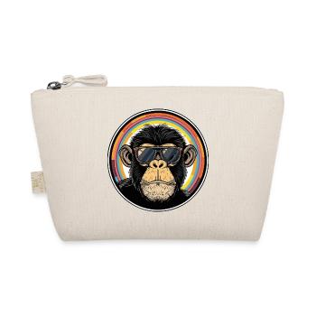 Singe cool avec des lunettes de soleil de style rétro - Trousse biologique - nature - Devant