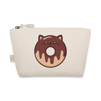 Cute Cat Donut - Organic Pouch - nature - Front