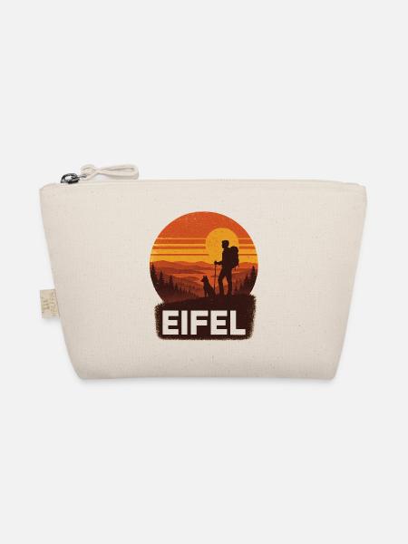 Eifel T-Shirt Wanderlust Natur Berge Outdoor Abent - Bio-Täschchen - Natur