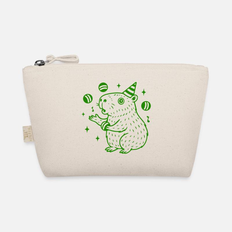 Party Capybara – Juggling Fun - Bio-Täschchen - Natur