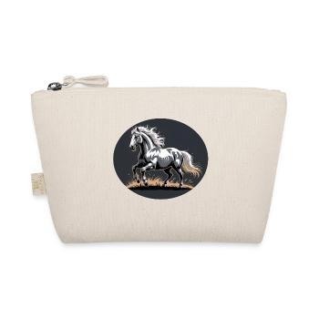 Elegant Silver Trotting Tinker Stallion - Organic Pouch - nature - Front