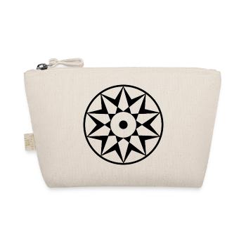 Himmlisches Dekagramm Mandala - Bio-Täschchen - Natur - Vorne