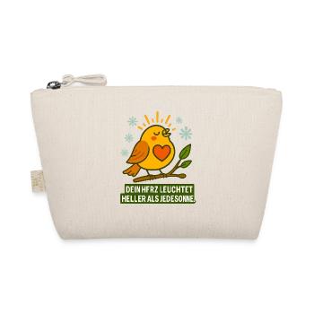 Dein_Herz_leuchtet_heller_als_jede_Sonne - Organic Pouch - nature - Front