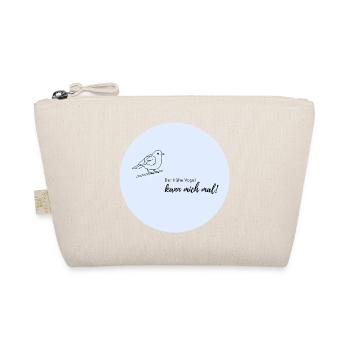 Motif lève-tôt sur bleu clair - Trousse biologique - nature - Devant
