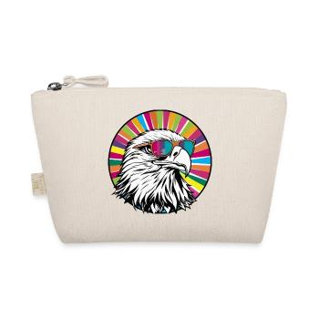 Eagle with sunglasses - Organic Pouch - nature - Front