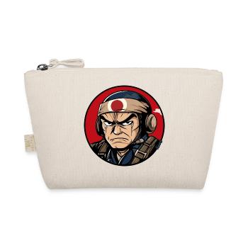 Warrior Samurai Cartoon Design - Organic Pouch - nature - Front