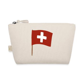 Swiss Cross Flag Design for Apparel - Bio-Täschchen - Natur - Vorne
