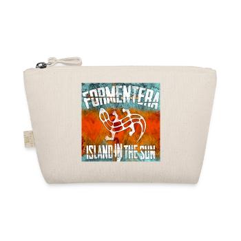 Formentera with Gecko - Organic Pouch - nature - Front