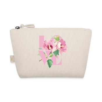 Vivid Hibiscus Floral Coeur Design - Trousse biologique - nature - Devant