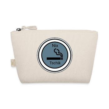 Abstract smoke motif on dark background - Organic Pouch - nature - Front