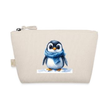 Pingouin mignon avec accessoire d’hiver - Trousse biologique - nature - Devant