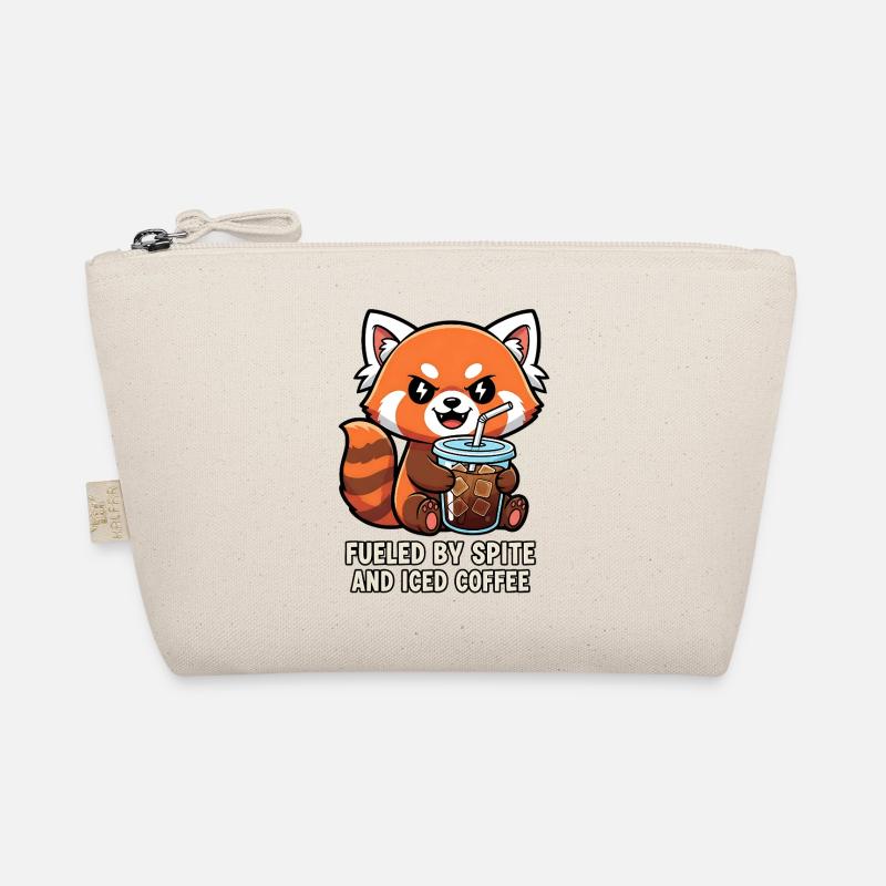 Freches Waschbär-Kaffee-Meme-Design Bio-Täschchen