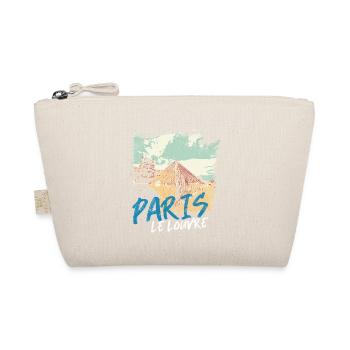 Louvre Pyramid and Paris Monuments - Organic Pouch - nature - Front